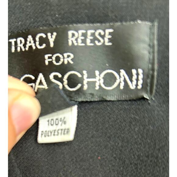 Vtg Magaschoni Tracy Reese Pearl Button Dress 4 90s Coquette LBD Designer - Picture 6 of 9